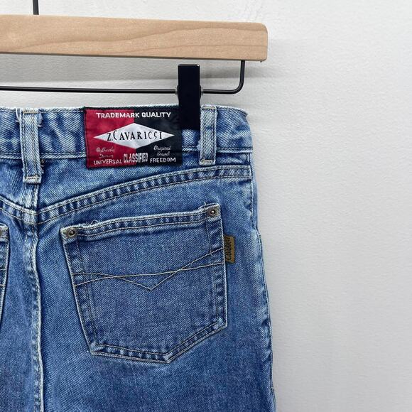 Vintage‎ Z Cavaricci High Rise Button Fly Straight Jeans Style 0219553P - Picture 5 of 7